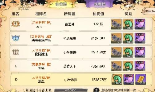 最强祖师魔界仙伐榜新机缘玩法攻略
