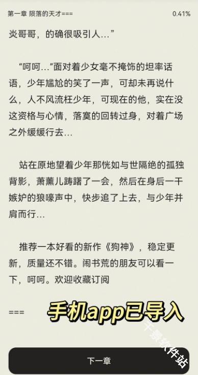 掌旗小说阅读器