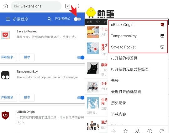 kiwi浏览器