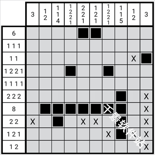 以数织图nonogram
