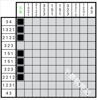 以数织图nonogram