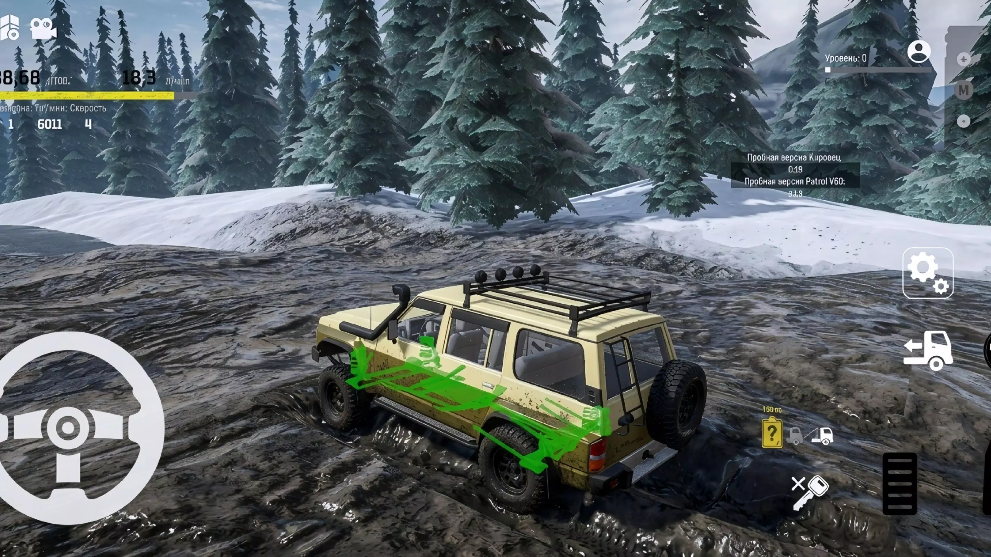 雪地泥泞越野车