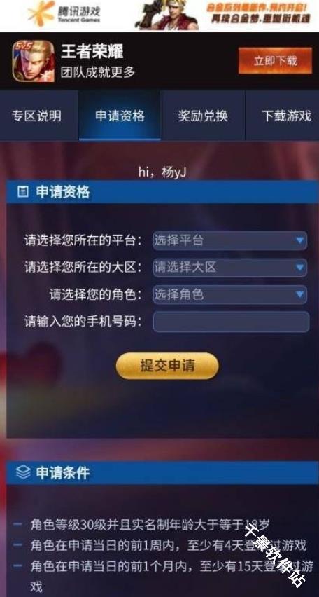 王者荣耀体验服