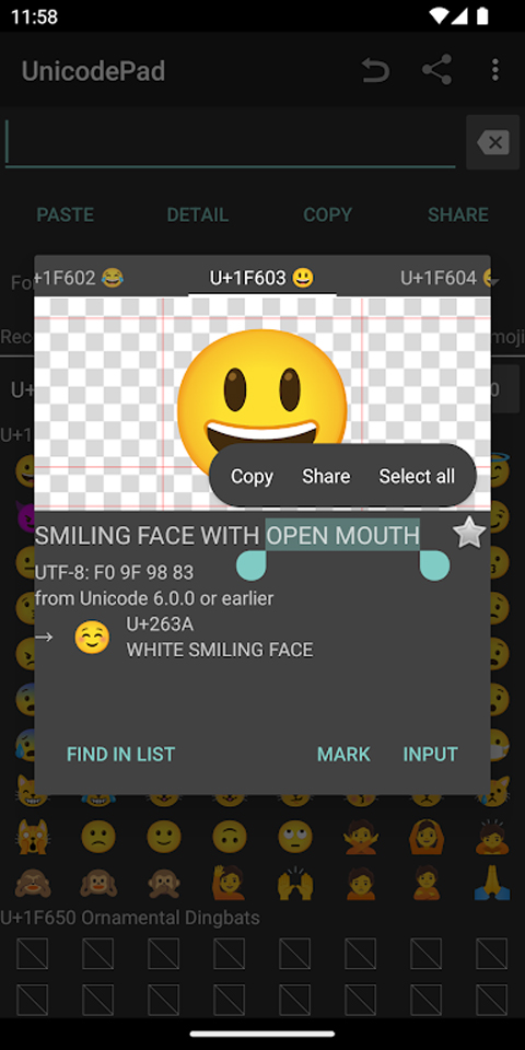 unicodepad